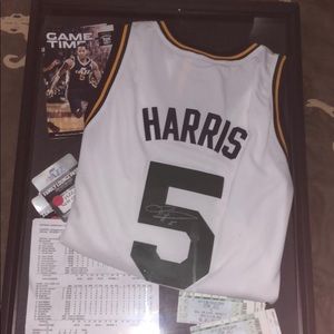 Signed Devin Harris authentic game worn jersey